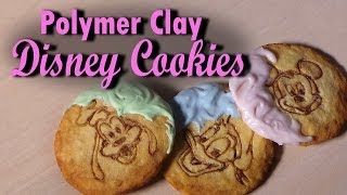 Disney Sugar Cookies  Polymer Clay Tutorial [upl. by Neerol]