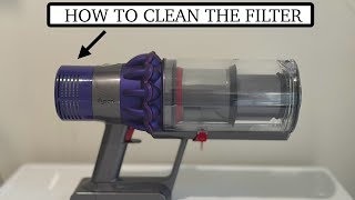 DYSON V10  HOW TO CLEAN THE FILTER [upl. by Attegroeg]