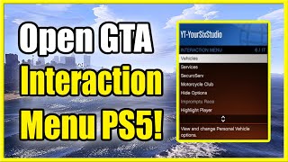 How to Open Interaction Menu GTA 5 online on PS5 amp PS4 Fast Method [upl. by Anaher]