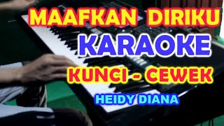 MAAFKAN DIRIKU  KARAOKE VERSI CEWEK LIRIK HD [upl. by Enilrek3]