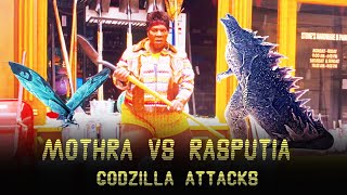 Mothra vs Rasputia  Godzilla attacks [upl. by Erbma89]