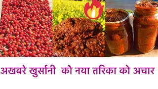 अकबरे को अचार  How to make Dalle khursani ko Achar  New way to make  Nepali style  Anju Bhandari [upl. by Meeki]