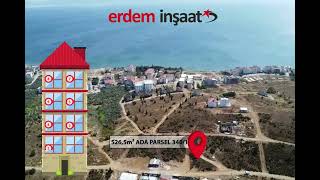 Erdem İnşaat Armutludan Full Deniz Manzaralı Satılık Arsa [upl. by Kaslik]