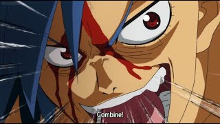 Kamina amp Simon Versus Viral  Gurren Lagann First Combination  Gurren Lagann  English Subbed [upl. by Bej]