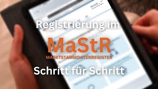 Registrierung deiner PVAnlage im Marktstammdatenregister MaStR Schritt für Schritt [upl. by Ayidah360]