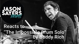 Drummer Reacts to  Buddy Rich  The Impossible Drum Solo [upl. by Mariand]