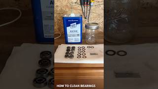 How To Clean Skateboard Bearings 🛹 skateboarding howto [upl. by Lannie]