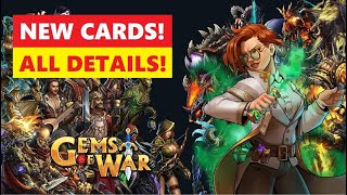 Gems of War New Cards Explained What Everything Means and HOW they AFFECT the game [upl. by Iahcedrom]