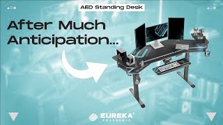 Eureka Ergonomic The NEW AED Standing Studio Desk [upl. by Adnowat689]