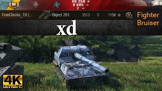 Object 261 video in Ultra HD 4K🔝 xd 3513 dmg 5 kills 1158 exp 4307 🔝 World of Tanks ✔️ [upl. by Vizzone]