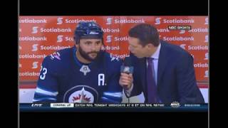 Dustin Byfuglien quotShit Happensquot Interview NSH vs WPG SCPO Rd 2 Gm 3 5118 [upl. by Anyar]