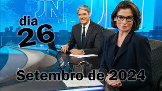 Jornal Nacional da rede globo completo do dia 26 de setembro de 2024 [upl. by Notlrac541]