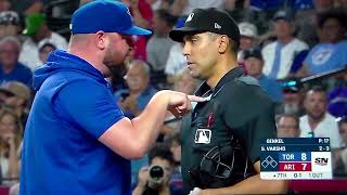 Toronto Blue Jays manager John Schneider ejected from game vs Arizona Diamondbacks [upl. by Carlos]