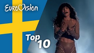 Top 10 ESC Songs Ever Sweden  Best Swedish Eurovision Songs [upl. by Odnuges118]