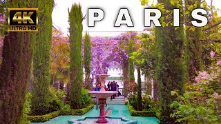 Paris France  4K Walking Tour  Jardin des Plantes Arènes de Lutèce  Grand Mosque of Paris Garden [upl. by Calie]