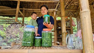 Harvesting amp How to make and preserve sauerkraut  The life of a single mother on the farm [upl. by Firestone647]