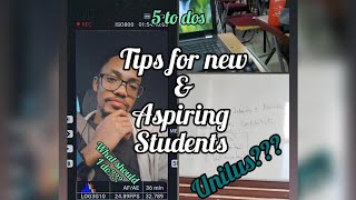 Tips for new and aspiring Unilus students from your favorite 4th year [upl. by Airamak]