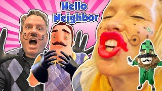 Hello Neighbor In Real Life Mart amp Martina Kiss on St Patricks Day Hilarious Skit  DavidsTV [upl. by Ahsie]