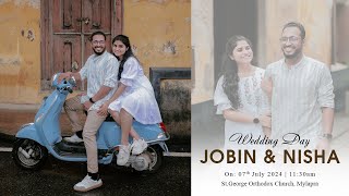 JOBIN amp NISHA  Wedding Live  Sam Wedding Company [upl. by Mcnair205]