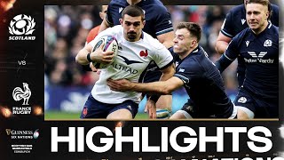 HIGHLIGHTS  🏴󠁧󠁢󠁳󠁣󠁴󠁿 SCOTLAND V FRANCE 🇫🇷  2024 GUINNESS MENS SIX NATIONS RUGBY [upl. by Treb]