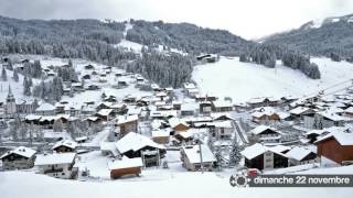 Chutes de neige du 21 et 22 novembre 2015 [upl. by Tosch]