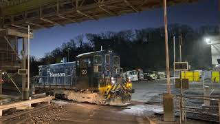 Whatley quarry EMD1001 diesel switcher light engine on a cold early morning [upl. by Arik]