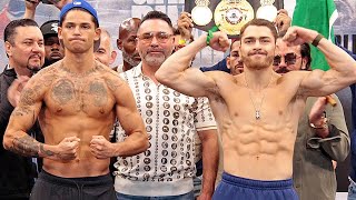 Ryan Garcia vs Oscar Duarte FULL WEIGH IN amp INTENSE FACE OFF [upl. by Stig]