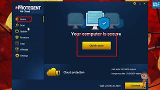 Protegent Antivirus  Downloading Installation amp User InterfaceEnglish [upl. by Ainitsirk490]