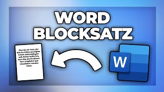 Word Blocksatz einstellen  Text formatieren Tutorial [upl. by Nivrad]