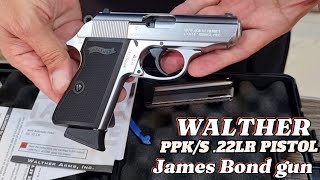 WALTHER PPKS 22LR PISTOL REVIEW AND UNBOXING  James Bond gun [upl. by Skricki197]