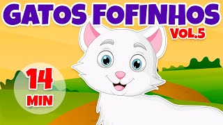 Gatos Fofinhos Vol 5  Giramille 14 min  Desenho Animado Musical [upl. by Menzies]