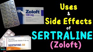 Sertraline Zoloft – Side Effects Uses Mechanism of Action Dosage Interactions Warnings [upl. by Vigor737]