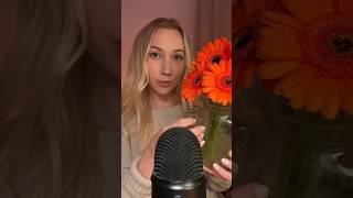 flowers amp pumpkin tapping 🧡🍂 asmr shorts [upl. by Ahsirtak]