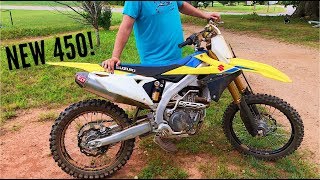 HIS NEW 2018 RMZ450 [upl. by Annayd573]