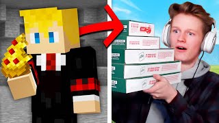 Anything He Eats in Minecraft I Send Him in Real Life [upl. by Nic]