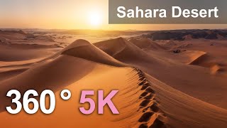 Sahara Desert Algeria Aerial 360 video in 5K [upl. by Anelak]