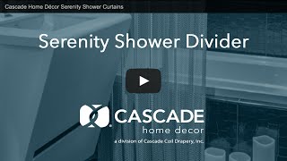 Cascade Home Décor Serenity Shower Curtains [upl. by Rehotsirk968]