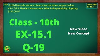 Ex 151 Q19 Class10  Probability  Exercise 151  Class10 Math  Class10 Ex 151 Q19  Green Board [upl. by Clava]