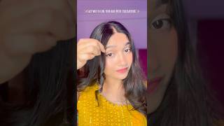 Easy straightener hack  soft curl with straightener🌸🥰 shorts short curl hack straighthair [upl. by Otrebmuh]