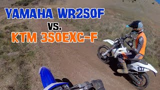 Yamaha WR250F vs KTM 350EXCF 😱 [upl. by Aurelio]