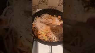 YUMMY NOODLES PAD THAI  YUMMY THAI FOOD  NOODLES short [upl. by Enylhsa885]