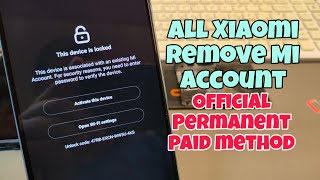 Xiaomi Redmi Note 12 pro Remove Mi Account Permanent [upl. by Leifeste117]