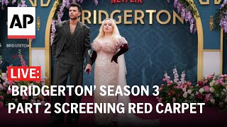 LIVE ‘Bridgerton’ season 3 part 2 screening red carpet [upl. by Leftwich78]