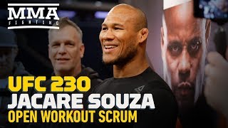 UFC 230 Jacare Souza Was Upset At First That UFC Lost Demetrious Johnson in Trade [upl. by Cindelyn]