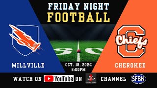 Cherokee vs Millville High School Football  101824 [upl. by Manouch201]