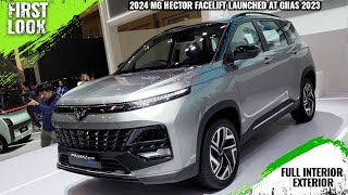 2024 MG Hector Facelift With New Front Alloys Launched At GIIAS 2023  Full Interior Exterior [upl. by Baldwin]