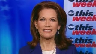 Michele Bachmann Interview on ABC This Week Obamas Health Care Law [upl. by Nairadas]