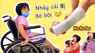 Ruby bị đau chân🦵phải ngồi xe lăn ♿️ vì nhảy 💃 quá nhiệt tình 😢 [upl. by Marlette]