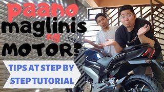 Pano maglinis ng motor  Tips and Tricks Step by step tutorial  motorcycle washing [upl. by Buttaro]