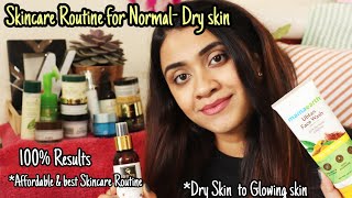 DRYNORMAL SKINCARE ROUTINE FaceWash Scrub Toner Face Mask  MoisturizerSerum Priyanka Ghosh [upl. by Anaul]